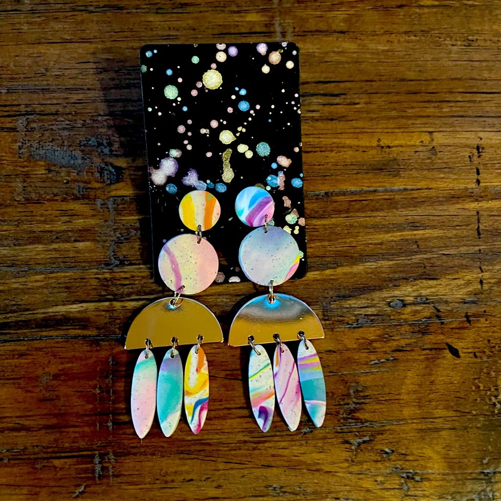 Brand New Electric Fringe earrings!